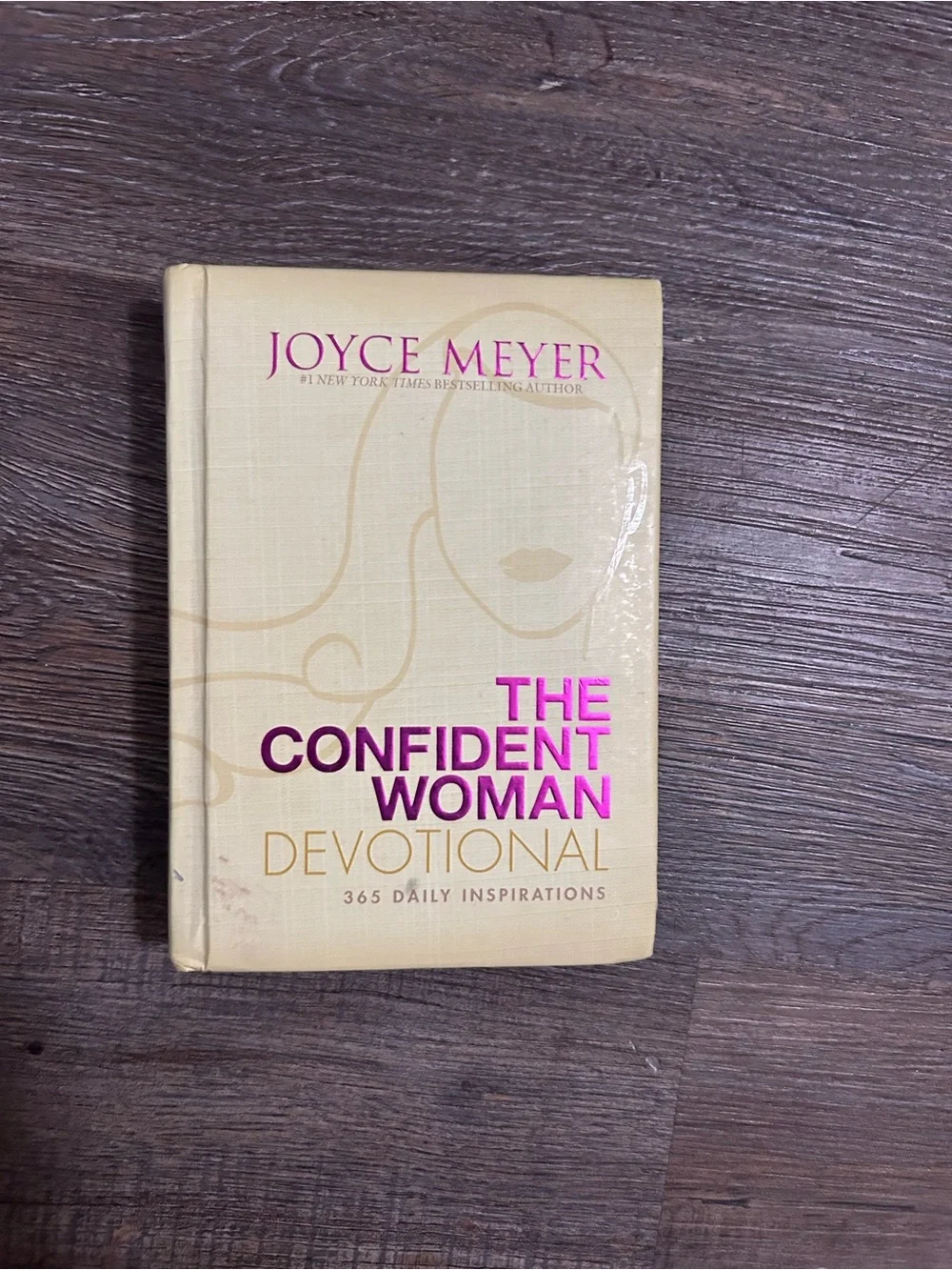 The Confident Woman Devotional - Beige with Pink Foil